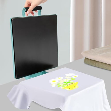 15X15 Heat Press Machine Digital Sublimation Printer for DIY Clamshell T-Shirt Machines Transfer Htv Auto Plate Hat T Shirt Shirts Home Use Portable Power Fast Heating High Pressure 1400W AOOCHU