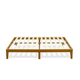 King Size Oak Platform Bed Frame with Sturdy Wooden Legs by East West Furniture East West Furniture