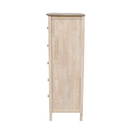 International Concepts Dresser with 5 Drawers ,Unfinished IC International Concepts
