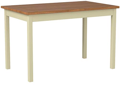 ZINUS Becky Farmhouse Wood Dining Table, Table Only White 45 in x 28 in x 29 in - WoodArtSupply