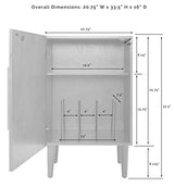 Crosley Furniture Everett Record Player Stand with Storage for Vinyl Records, Mahogany Crosley