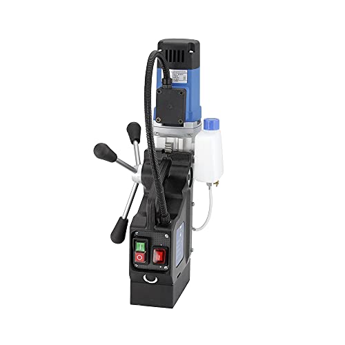 C.S. Unitec MABasic 450 Portable Magnetic Drill Press | 1150W 2-Speed Benchtop Power Drill Machine w/up to 1-3/4" Diameter & 6-1/3" Depth of Cut | Oil Bottle Included CS Unitec