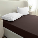 Mocassi King Fitted Sheet - Deep Pocket Cooling Sheets up to 16 inch - Hotel Luxury 1800 Premier - Softest Sheets - Wrinkle Resistant - 1 Single Bottom Fitted Sheet, King, Brown Mocassi