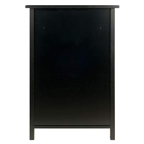 Winsome Delta File Cabinet Black Home Office - WoodArtSupply