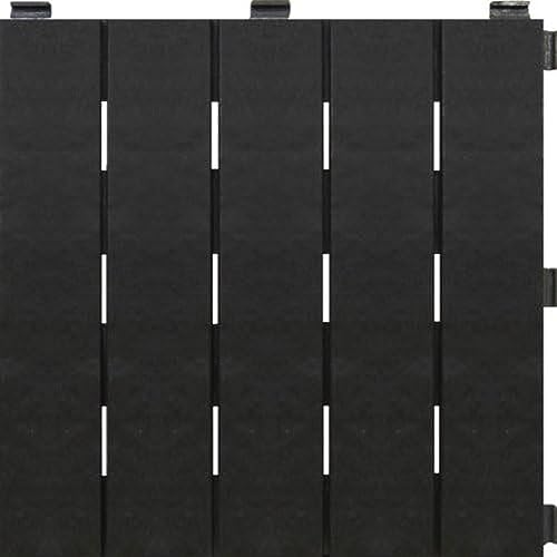 Multy Industries Multy Home MT5100057 6-Pack Deck and Balcony Tile, 12 by 12-Inch, Slate - WoodArtSupply