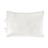 Laura Ashley Felicity Collection Quilt Set-100% Cotton, Reversible, All Season Bedding with Matching Sham(s), Pre-Washed for Added Softness, Twin, White Laura Ashley