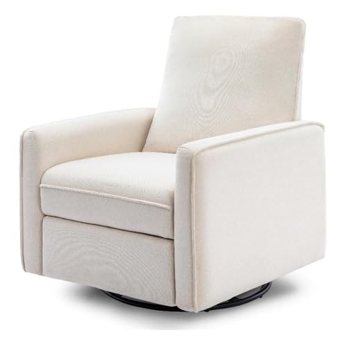 Davinci Penny Recliner and Swivel Glider in Performance Cream Eco-Weave, Water Repellent, Greenguard Gold Certified, CertiPUR-US Certified