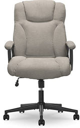 Serta Connor Executive Office Chair, Ergonomic Computer Chair with Layered Body Pillows, Contoured Lumbar, Adjustable Seat, Microfiber Fabric, Gray Serta