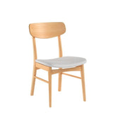 Christopher Knight Home Lucious Fabric / Oak Finish Dining Chairs, 2-Pcs Set, Light Beige Christopher Knight Home