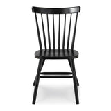 International Concepts Copenhagen Chair with Plain Legs, Black IC International Concepts