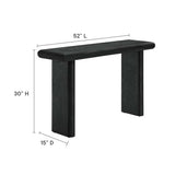 Modway EEI-6577-BLK Relic Concrete Textured Console Table, Black Modway