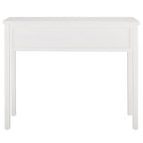 SAFAVIEH Home Collection – Cindy White Console Table with Three Drawers, French Farmhouse Storage Console, Tapered Leg Design (AMH6568C) SAFAVIEH