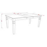 East West Furniture WEFR7-BLK-02 7 Piece Dinette Set Consist of a Rectangle Dining Room Table with Butterfly Leaf and 6 Light Beige Linen Fabric Upholstered Chairs, 42x60 Inch, Black East West Furniture