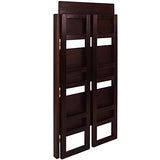 Casual Home 3-Shelf Folding Student Bookcase (20.75" Wide)-Espresso Casual Home