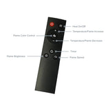 Modern Ember Uptown 28" Smart Electric Fireplace Insert, Alexa/WiFi Enabled - Includes Remote, 1,000 Sq Ft Electric Heater with Realistic Ember Bed & Log Set, Brick Background Modern Ember