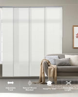 GoDear Design Adjustable Sliding Panel Track Blinds, Fits Windows, Patio Doors, Sliding Glass Doors, Room Dividers, Adjustable Track Width 45.8"- 86", Trimmable Panel Height Up to 96", Cirrus GoDear Design