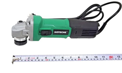 Hoteche 4-1/2"" 5"" Electric Variable Speed Angle Grinder 10AMP P800426A, Green - WoodArtSupply