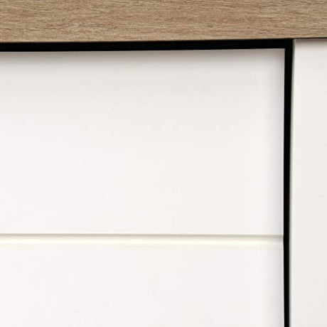 Sauder Cottage Road 4-Drawer Chest, Soft White finish, L: 32.44" x W: 19.29" x H: 44.92" Sauder