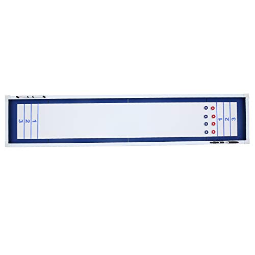 Hathaway Crestline 12-Ft Indoor/Outdoor Shuffleboard Table, Great for Patio, Decks and Family Game Rooms - Designed to Withstand The Elements, White Hathaway