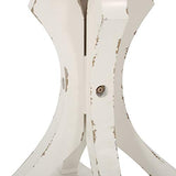 Christopher Knight Home Estelle French Country Accent Table with Round Top, Natural + Distressed White Christopher Knight Home