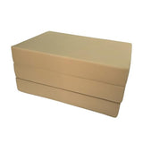 D&D Futon Furniture Tan Twin Size Shikibuton Trifold Foam Beds 6 x 39 x 75, 1.8 lbs high Density Foam, Folding Mattresses D&D Futon Furniture