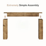 Tribesigns 63-Inch Solid Wood Console Sofa Table, Farmhouse Long Entryway Table Behind Couch for Living Room, Entrance, Hallway, Foyer, Easy Assembly (Light Brown) Tribesigns