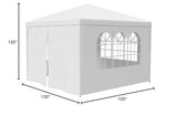 HomGarden 10'x10' Outdoor Canopy Tent Patio Camping Gazebo Storage Shelter Pavilion Cater Party Wedding BBQ Events Tent w/Removable Sidewalls HomGarden