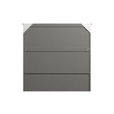 AFI, Hamilton Twin XL Murphy Bed Chest with 6" Mattress, Storage Drawer, and Built-in USB Charger, Grey AFI