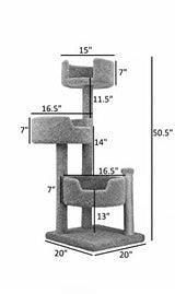 New Cat Condos Real Wood and Carpeted Cat Tree New Cat Condos