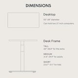 FLEXISPOT E6 Pro Oval Leg Dual Motor 3 Stages Bamboo Electric Standing Desk 55x28 Inch Whole-Piece Board Height Adjustable Electric Sit Stand Up Desk (White Frame + Bamboo Desktop) FLEXISPOT
