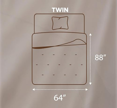 Utopia Bedding Comforters Twin Size, All Season Duvet Insert, Down Alternative Twin Comforter with Corner Tabs, Machine Washable Bed Comforter 64 x 88 Inches (White) Utopia Bedding