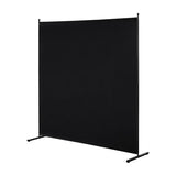 VEVOR Room Divider, Single Panel Room Divider, 6FT Privacy Screen Indoor, Partition Divider for Room Separation, Freestanding Room Divider Panel for Office, Bedroom, Black VEVOR