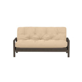 Royal Sleep Products by The Futon Factory 8 inch Memory Foam Futon Mattress - Khaki Cover - Queen Size - CertiPUR Certified Foams - Made in The USA (Frame Not Included) Royal Sleep Products
