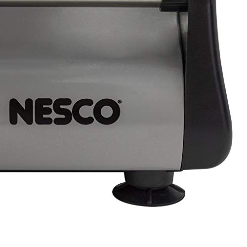 NESCO FS-200, Food Slicer, Gray, Aluminum with 7.5 inch Stainless Steel Blade, 180 watts, One Size Nesco