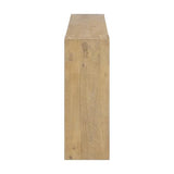 Alaterre Furniture Stockyard Solid Wood Console Table - 56 Inch Modern Farmhouse Entryway Table - Easy Assembly Living Room Furniture for Behind The Couch, Entryway, or Hallway (Light Oak) Alaterre Furniture