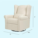 DaVinci Hayden Recliner and Swivel Glider in Natural Oat, Greenguard Gold & CertiPUR-US Certified DaVinci