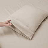 Hearth & Harbor Extra Deep Pocket Sheet Sets, Luxury Soft 6 Piece Bed Sheet Set Fits Mattress 18-24 Inches - Queen, Linen Hearth & Harbor