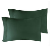 Superior Combed Cotton, 300 Thread Count Pillowcases Set of 2, Single Ply Cotton, Soft and Luxurious Bedding Sets - 20" x 40" King Pillowcase, Hunter Green Superior