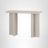 Henn&Hart 42" Wooden Rectangular Console Table Entryway Table, Sofa Table for Entryway, Living Room, Couch, Hallway, or Office, Beech White Henn&Hart