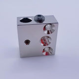 Updated High Temperature 3D Printer Heater Block, CR-10 Plated Copper Heater Block Compatible for MK8 Extruder Ender 3 Hotend,Ender 3 V2,Ender 3 Pro/Ender 5 Pro Plus CR10 S4 S5 3D Printer, TIEXYE