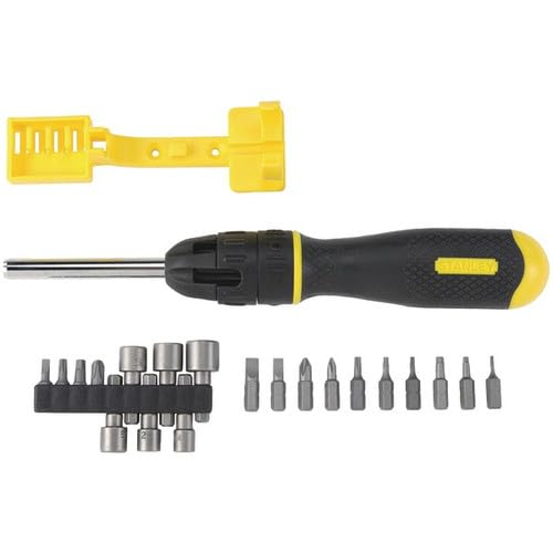 STANLEY Screwdriver Set, Multibit, Ratcheting, 20-Pack (62-574) STANLEY