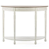 Baxton Studio Vologne Traditional Wood French Console Table, White Baxton Studio