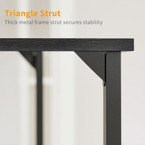 Cubiker Computer Desk, 40 inch Small Home Office Desk for Small Spaces, Modern Simple Style for Home, Office, Dark Black Cubiker