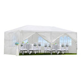 10' X 20' Outdoor Wedding Party Tent Canopy Tent with 6 Removable Sidewalls, Heavy Duty Waterproof Gazebo Patio Shelter for BBQ Camping Party Cater Events Gaderth