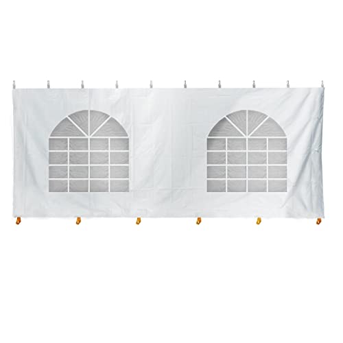 TentandTable Standard Cathedral Tent Sidewall, 7-Foot by 20-Foot, Waterproof Sidewalls for Commercial Party & Canopy Tents, UV Resistant & Removable, 14oz Translucent Vinyl, Tent Not Included TentandTable