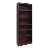 Home Square Cherry Solid Wood Bookcase Set with 84" and 36" Tall Designs Home Square