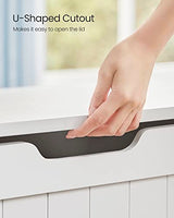 VASAGLE Storage Chest, Storage Bench, Entryway Bench with 2 Safety Hinges, Shoe Bench, Modern Style, 15.7 x 29.9 x 18.9 Inches, for Entryway, Bedroom, Living Room, White ULHS11WT VASAGLE