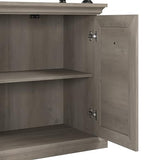 Coliseum Designer Bookcase with Doors in Driftwood Gray by Bush Business Furniture Bush Business Furniture