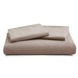100% Cotton Duvet Cover Full Size, Mauve Brown Linen-Like Natural Bedding Set with Zipper Closure (No Comforter), Full Size, Duvet Cover (80"x90") x 1, Pillowsham(20"x26") x 2 LOVQUE