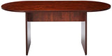 Lorell 72" Oval Conference Table, Top and Base, Cherry Lorell